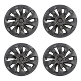 4x Radkappen 18" Zoll Model 3 - mattschwarz Turbinendesign