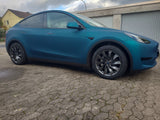 Solar Gloss Gun Metallic for Tesla Model Y SR+ and Long Range - 19 inch