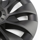 4x Radkappen 18" Zoll Model 3 - mattschwarz Turbinendesign
