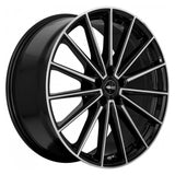 B43 Schwarz Glanz Vollpoliert Mischbereifung für Tesla Model 3 Highland Performance - 20 Zoll