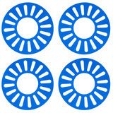 4 x Radschutzmatten bis 21 Zoll - blau