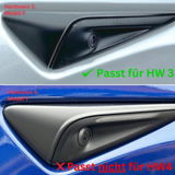 Abdeckungen Seitenkameras Carbonoptik Tesla Model 3/Y mit HW3