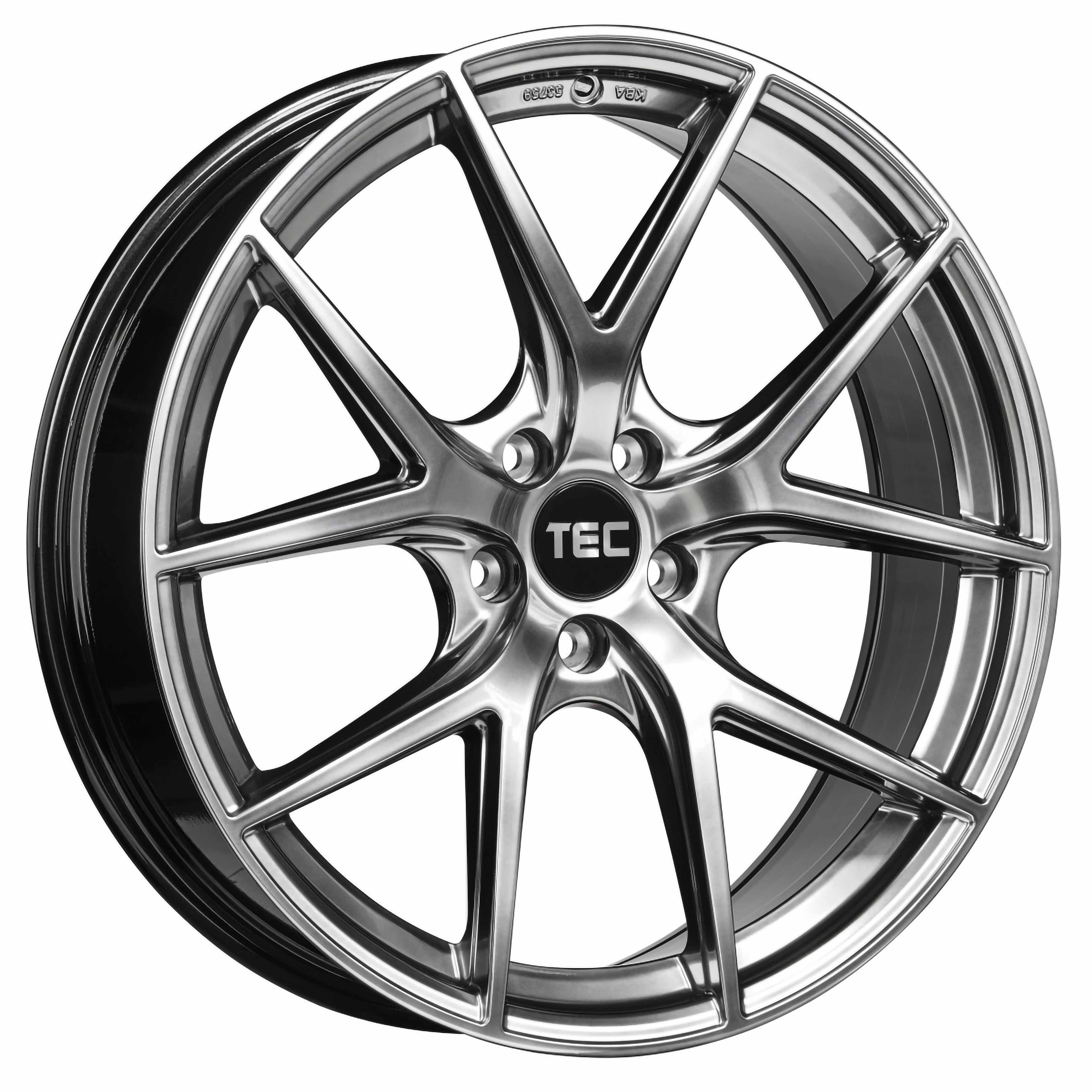 GT in Model Tesla Kompletträder Felgen 6 Evo 20 – Titan - TEC Tesvolution 3 Zoll / Titan -