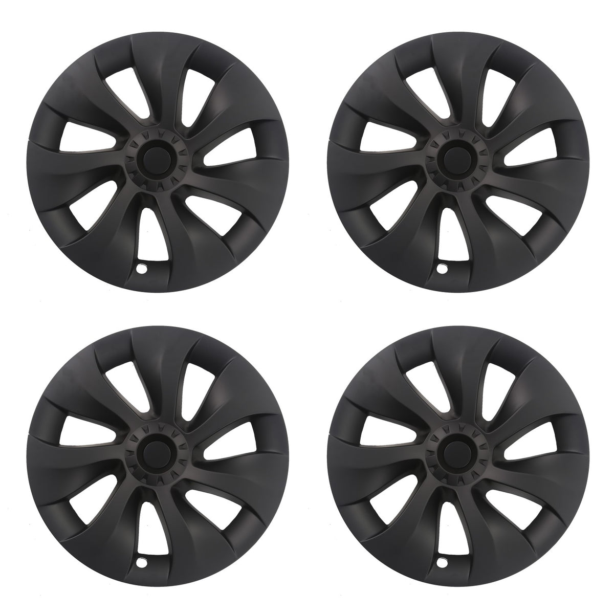 4x Radkappen 19" Zoll Model Y - mattschwarz Turbinendesign