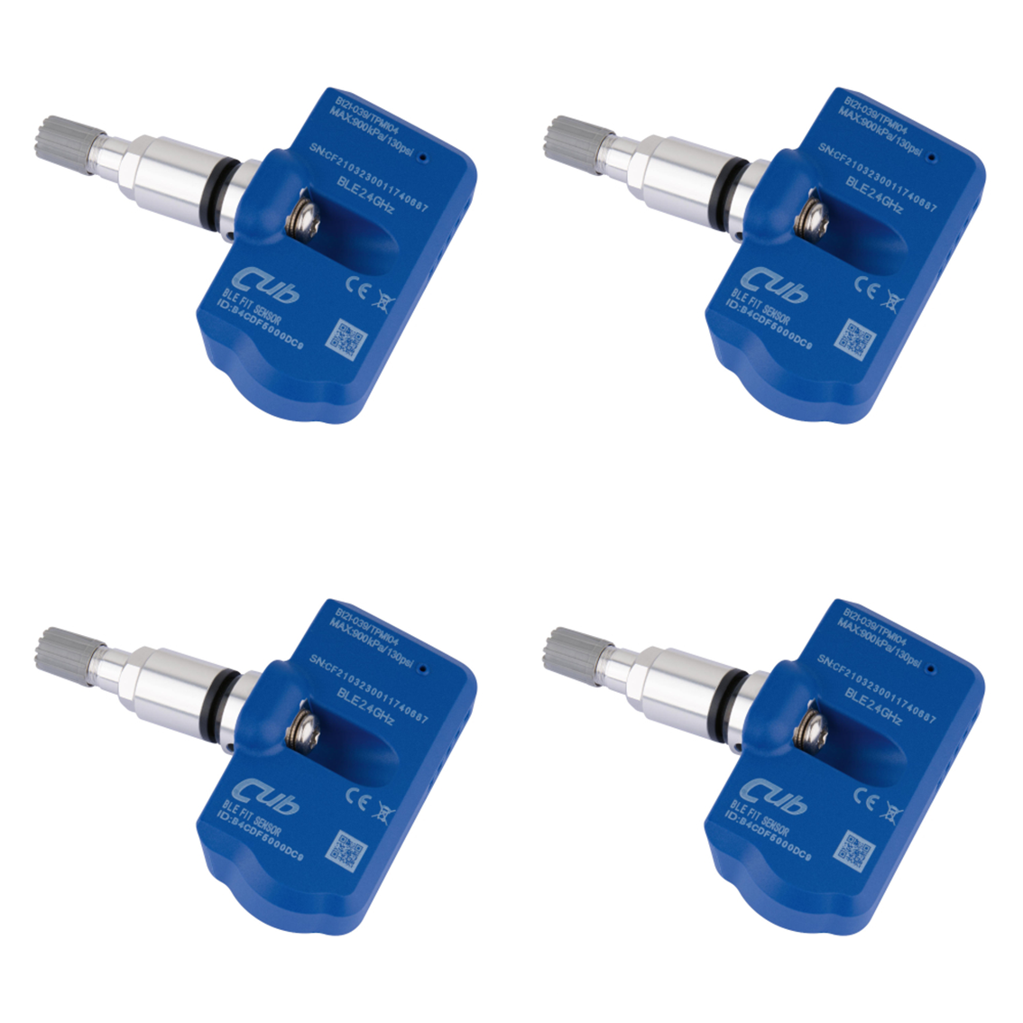 4 x CUB Tire Pressure Sensors Tesla Model 3/Y - BLE from Facelift MY 2020