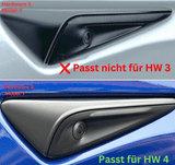 Abdeckungen Seitenkameras Carbonoptik Tesla Model 3/Y mit HW4
