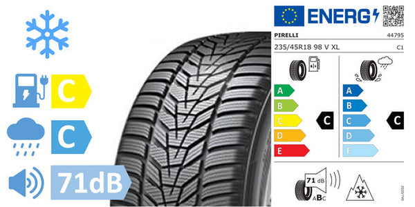 4 x 235/45/R18 Pirelli Powergy Winter XL (C/C/71DB) - TS