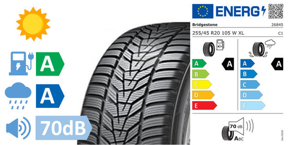 4 x 255/45/R20 Bridgestone Potenza Sport MGT XL (A/A/70DB) - TS