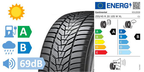 4 x 255/45/R20 Continental Ecocontact 6 Q MO XL (A/B/69DB) - TS