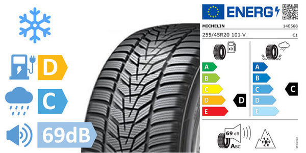 4 x 255/45/R20 Michelin Latitude Alpin LA2 AO 3PMSF M+S (D/C/69DB) - TS