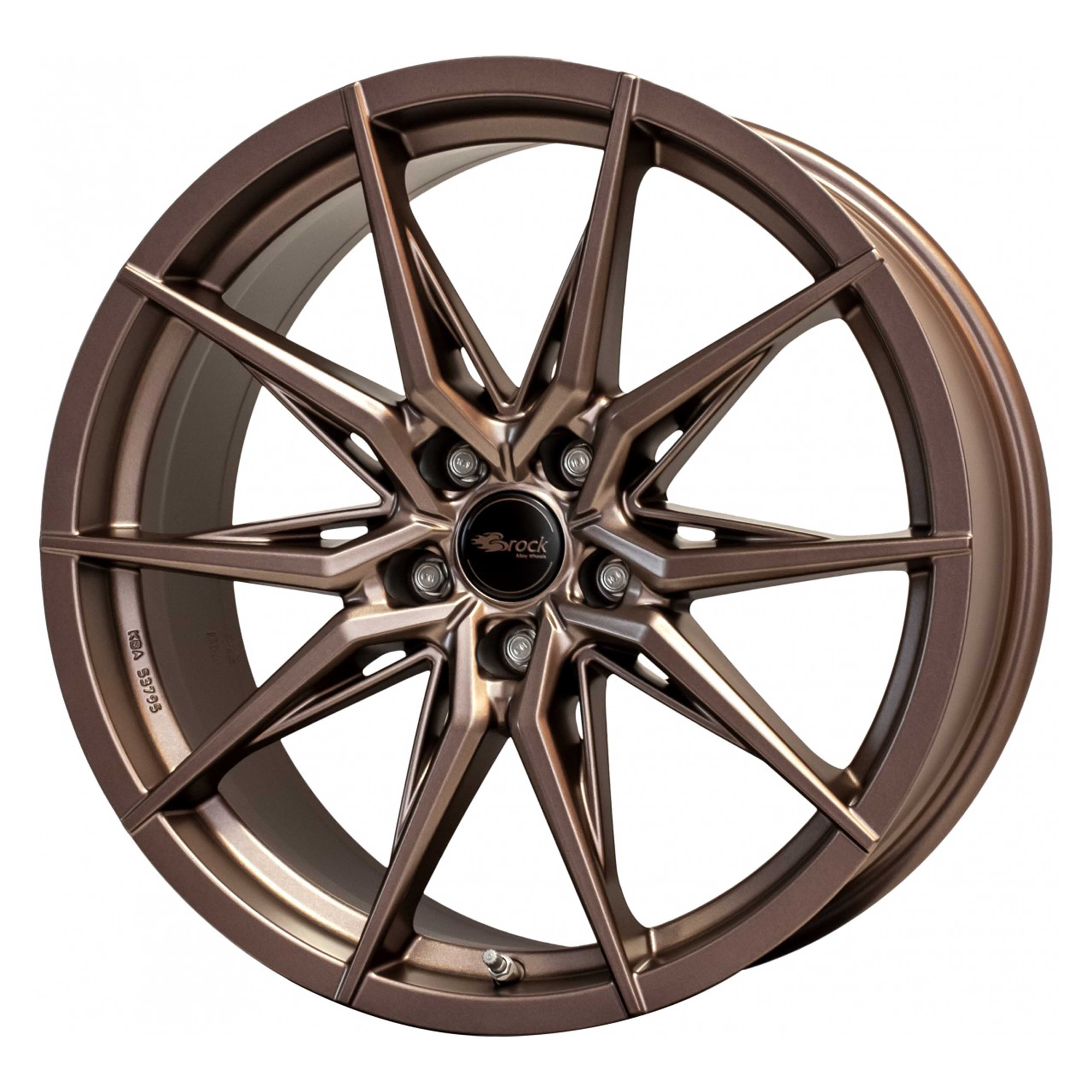 Tesla Model 3 Rims / Complete Wheels - Brock B42 bronze copper matt in ...