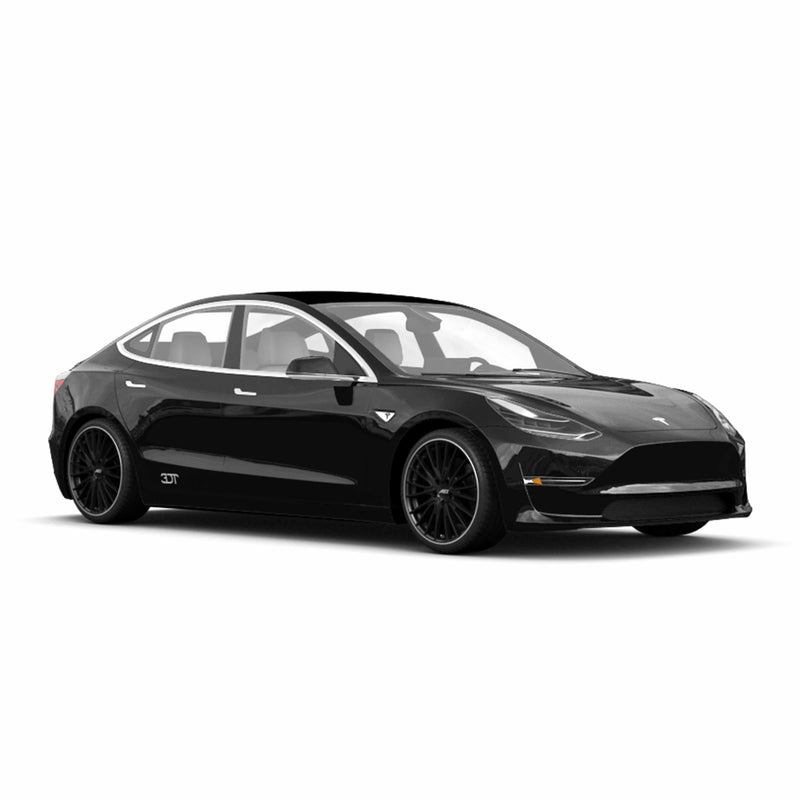Tesla Model 3 Felgen / Kompletträder - AEZ Berlin Black in 19 Zoll - Schwarz poliert
