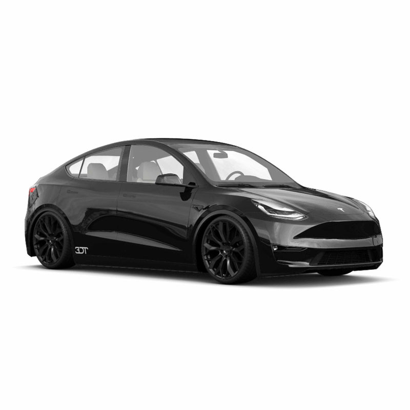 Tesla Model Y Felgen / Kompletträder - AEZ Leipzig Black Mischbereifung in 21 Zoll - Schwarz