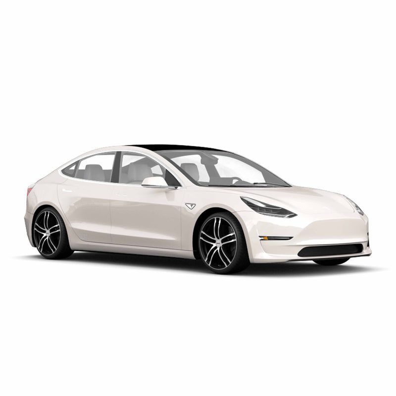 Tesla Model 3 Felgen / Kompletträder - Dezent TZ Dark in 19 Zoll - Schwarz poliert