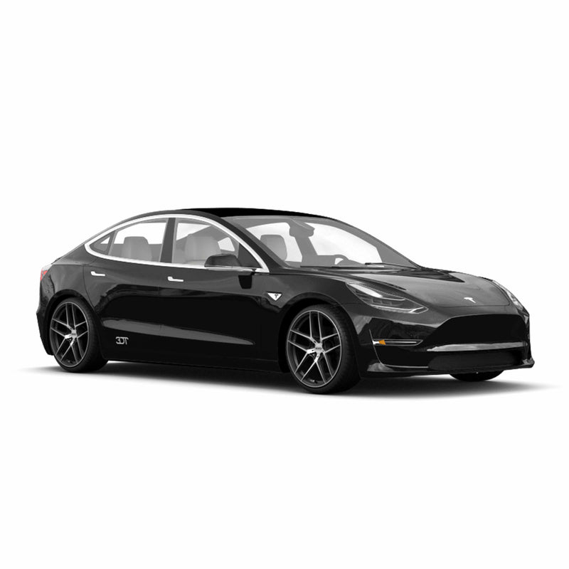 Tesla Model 3 Felgen / Kompletträder - Dotz Lagunaseca Dark in 20 Zoll - Schwarz poliert