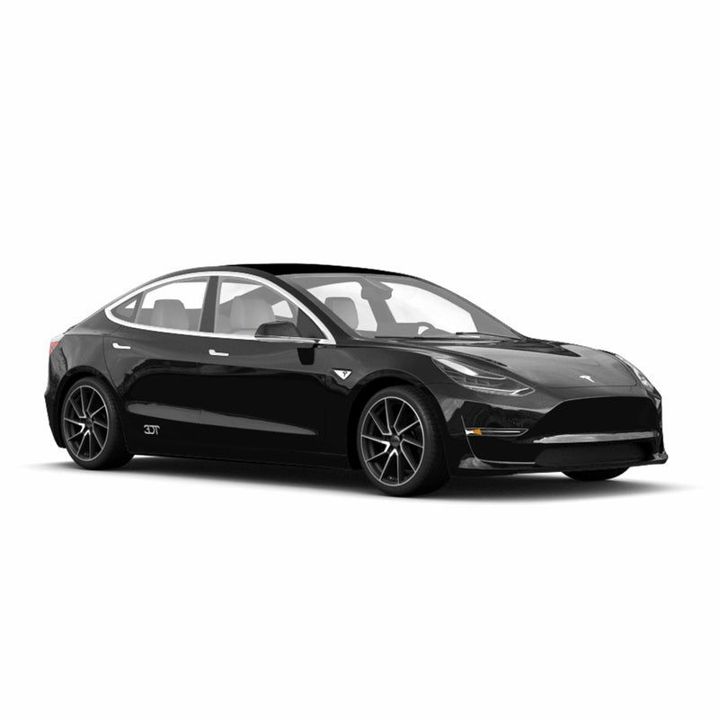 Tesla Model 3 Felgen / Kompletträder - Dotz SPA Dark in 18 Zoll - Schwarz poliert