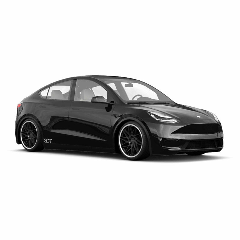 Tesla Model Y Felgen / Kompletträder - Dotz Tanaka Dark in 20 Zoll - Schwarz poliert