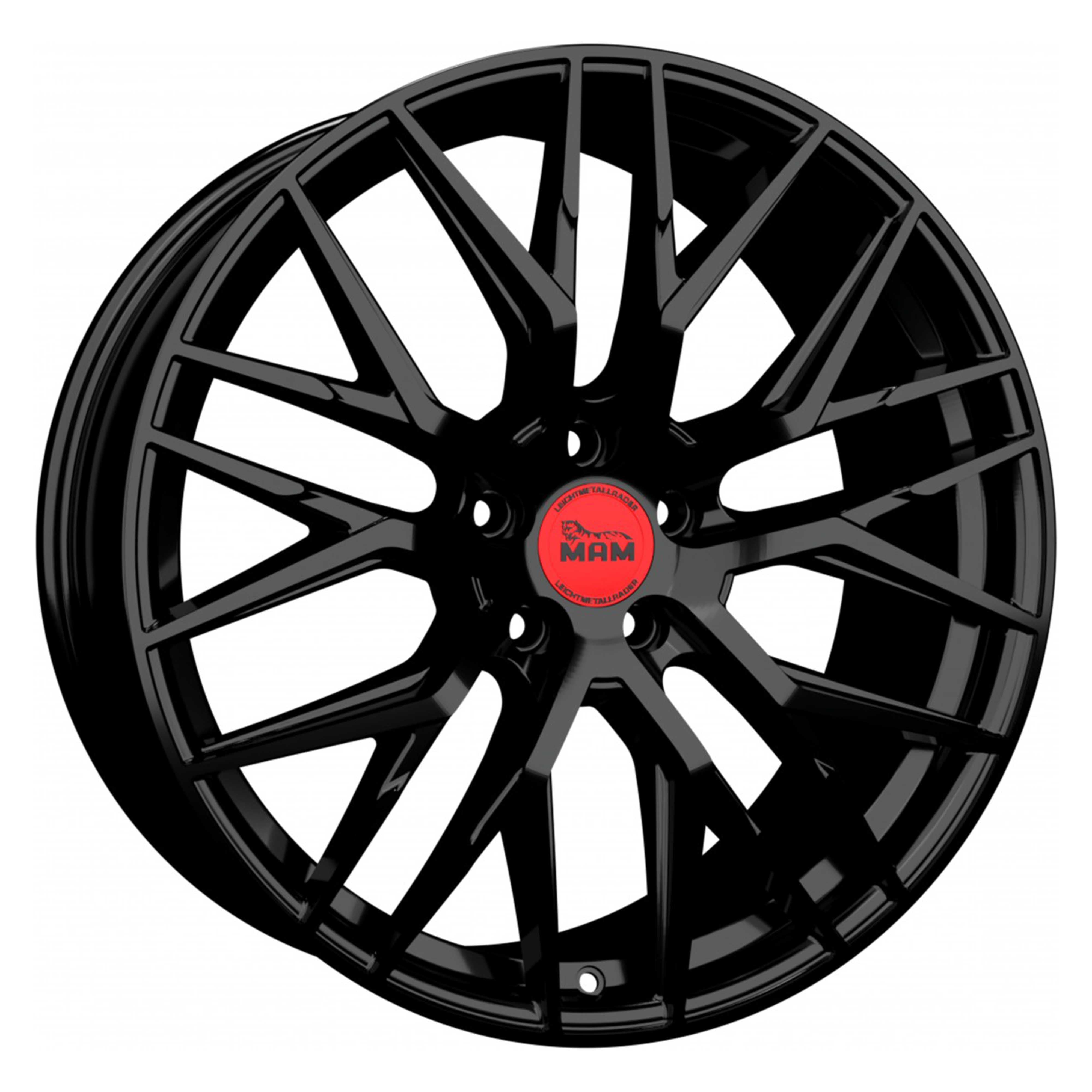 Tesla Model 3 Rims / Complete Wheels - MAM RS4 black painted in 19 Inch ...