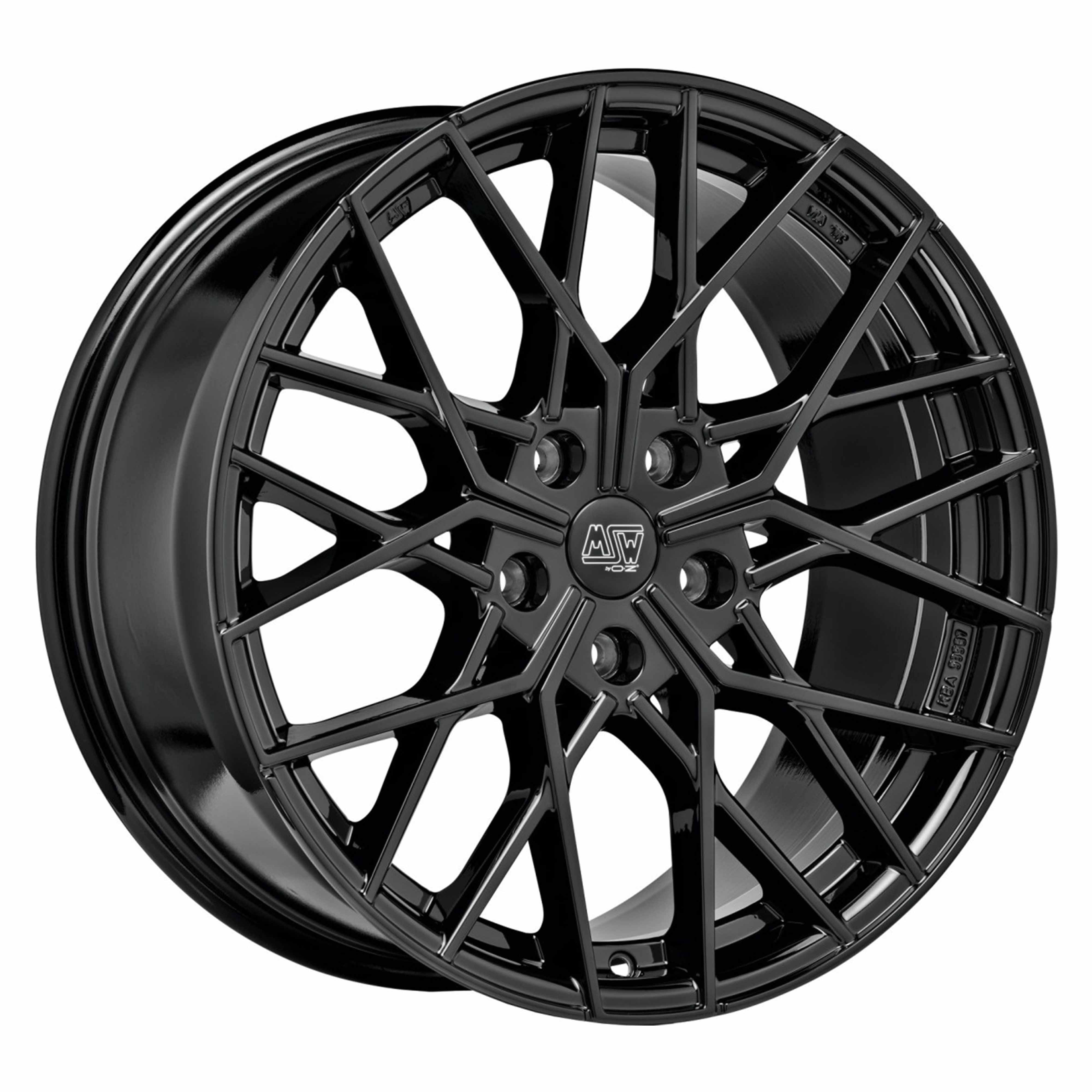 Tesla Model 3 Rims / Complete Wheels - MSW 74 glossy black in 18 inch ...