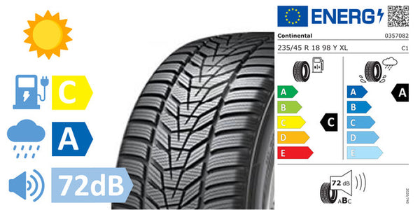 4 x 235/45/R18 Continental PremiumContact 6 FR XL (C/A/72DB) - AC