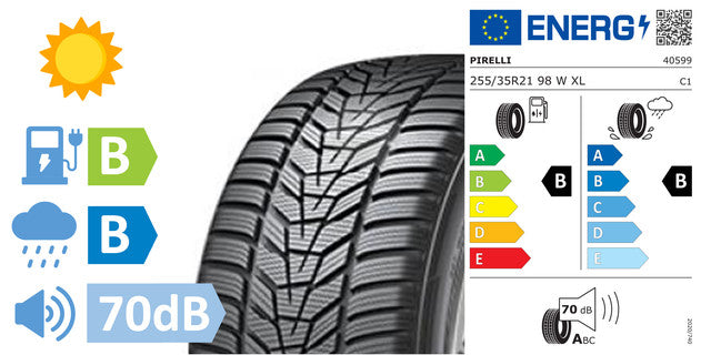 2 x 255/35/R21 PIRELLI PZERO PZ4 (B/B/70DB) - IP