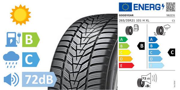 4 x 265/35/R21 Goodyear Eagle Touring NF0 XL M+S (B/C/72DB) - TS