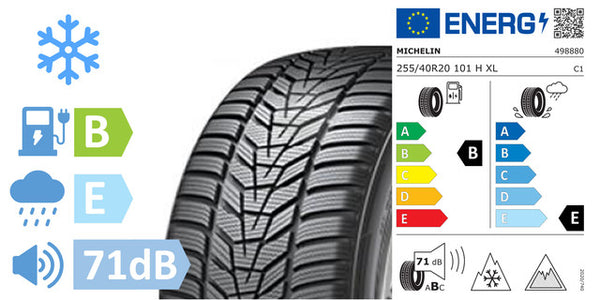 4 x 255/40/R20 MICHELIN X-Ice Snow (B/E/71DB) - AC