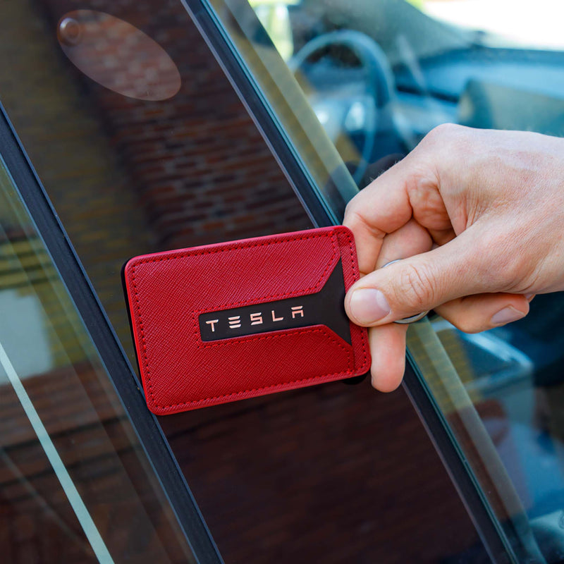 Kartenetui aus PU-Leder für Schlüsselkarte - Optimaler Schutz und prak – My  Tesla Tuning