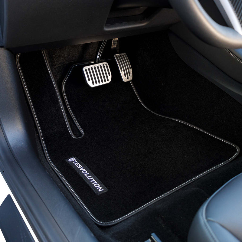 Premium Velours Fußmatten für Tesla Model 3