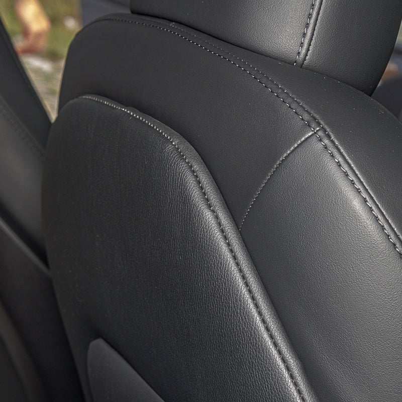 FGAITH Voll Bezogen Auto Schonbezug Leder Komplettset für Tesla Model 3  2019-2023, Atmungsaktiv Vorne Hinten Sitzbezug Sitzschoner Auto Zubehör