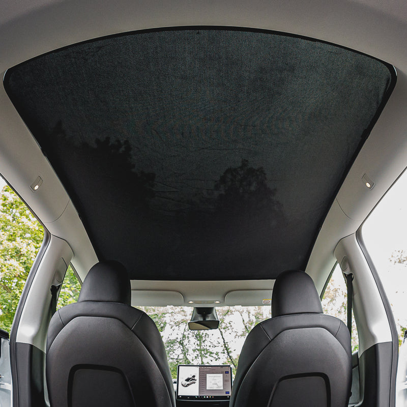 Split Stil Sonnendach Schirm für Tesla Model Y Vordere hintere Schiebedach  Sonnenschutz Windschutzscheibe Dachfenster UV Blind Beschattung Netz Auto  Protector
