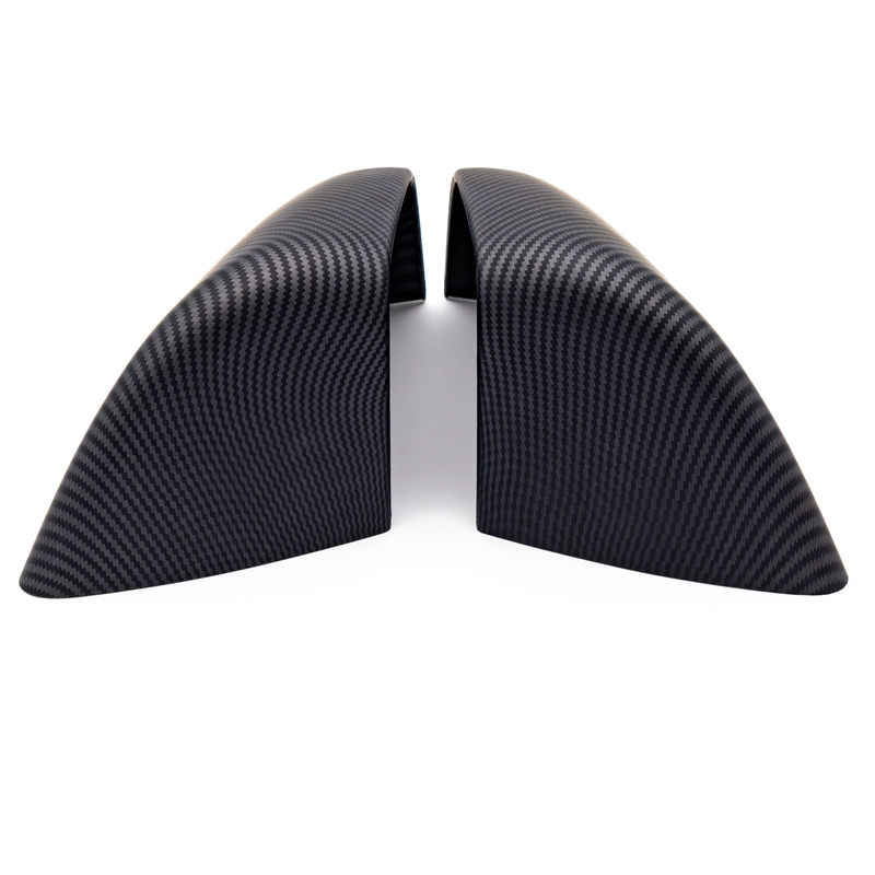 Produktbild von Außenspiegel-Abdeckkappen 2Pcs Für Tesla Für Modell 3 Für Highland 2024 Auto Rückspiegel Abdeckung Carbon Faser Seitenspiegelgehäuse(Matte Carbon F P